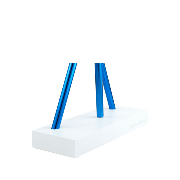 The Swinging Sticks<sup>®</sup> - Desktop Toy - White/Blue