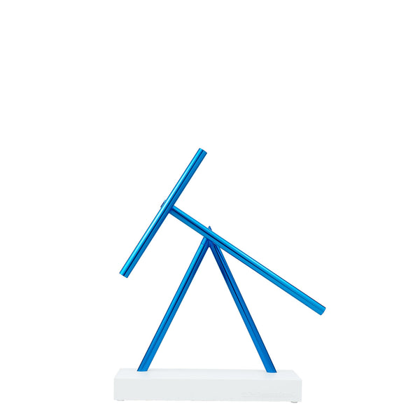 The Swinging Sticks<sup>®</sup> - Desktop Toy - White/Blue