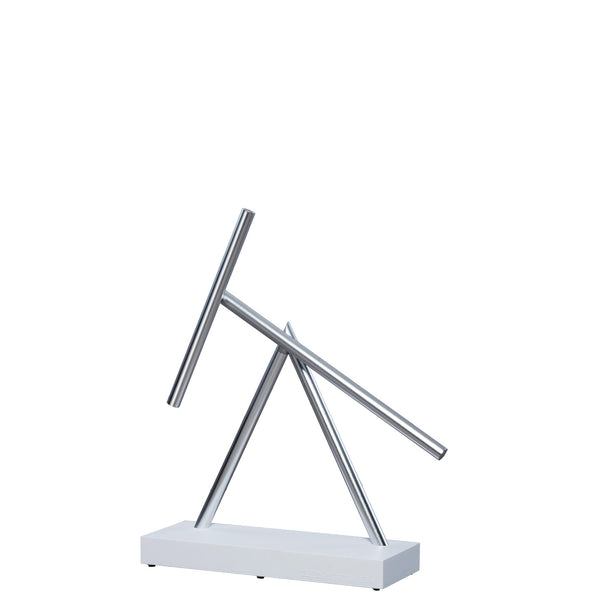 The Swinging Sticks Desktop Toy White New Perpetual Motion Kinetic Energy Sculpture