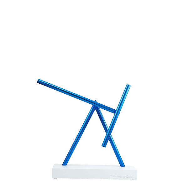 The Swinging Sticks<sup>®</sup> - Desktop Toy - White/Blue