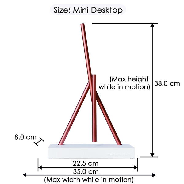 The Swinging Sticks<sup>®</sup> - Desktop Toy - White/Red